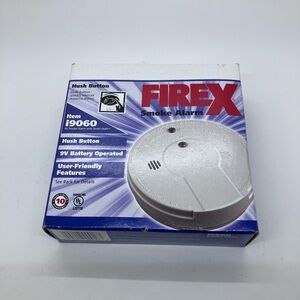 Smoke Alarm with Hush Button - White firex